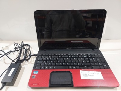 1 X TOSHIBA C855 LAPTOP - INTEL CORE I3-2328M 2.2 GHZ - WINDOWS 10 - BATTERY UNTESTED - WITH CHARGER ( FULLY WIPED - O/S INTACT )