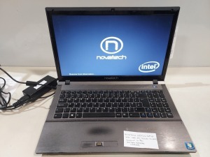 1 X NOVATECH W25CSW LAPTOP - INTEL CORE I5-4210M - 2.6 GHZ - WINDOWS 10 PRO - BATTERY UNTESTED - WITH CHARGER ( FULLY WIPED - O/S INTACT )