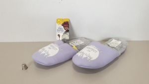 32 X BRAND NEW AVON MARY POPPINS SLIPPER, SIZE SMALL - IN 4 BOXES