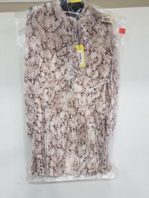 4 X BRAND NEW KAREN MILLEN SNAKE PRINT DRESS SIZE 14 - RRP £190 PP