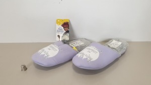 32 X BRAND NEW AVON MARY POPPINS SLIPPER, SIZE SMALL - IN 4 BOXES