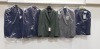 5 X BRAND NEW MIXED SUIT JACKET/BLAZER LOT CONTAINING ALEXANDRE OF ENGLAND IN GREY £235 - TURNER & SANDERSON IN NAVY £140 - CHESTER BARRIE IN GREEN £279 - ETC - ALL IN SIZE 44