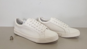 9 X BRAND NEW TOPMAN TITAN WHITE TRAINER, SIZE 10 - IN 1 BOX