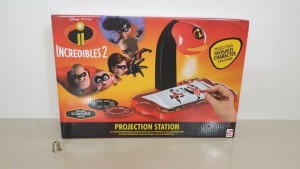 30 X BRAND NEW DISNEY PIXAR INCREDIBLES 2 PROJECTION STATION, INCLUDES 24 FAVOURITE IMAGES - IN 5 BOXES