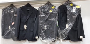 4 X BRAND NEW HOWICK SUITS JACKETS IN CHARCOAL SIZES 40 £199