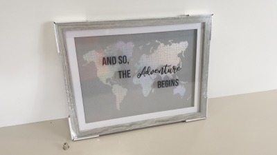 60 X BRAND NEW HOLOGRAPHIC MAP ' AND SO, THE ADVENTURE BEGINS' - IN 15 BOXES