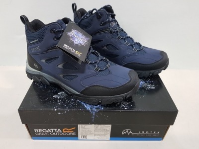 6 X BRAND NEW REGATTA MENS HOLCOMBE MID HIKING BOOTS £100.00 EACH - SIZES UK 12 -13