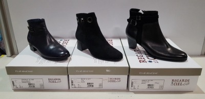 4 X BRAND NEW MIXED REGARDE LE CIEL ANKLE BOOTS IN VARIOUS COLOURS SIZES 3.5 - 4 -4.5 - 7 - £99 EACH