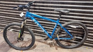 1 X CARRERA VULCAN 27.5 MOUNTAIN BIKE - 18 GEARS - 47CM FRAME - DISK BRAKES