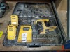 1 X DEWALT SDS HAMMER DRILL ( DCH363) WITH 2 BATTERYS ( 36 VOLT LI-ON ( DE9360 ) CHARGER AND CASE WITH VARIOUS DRILL BITS ( POOR CONDITION )