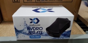 23 X BRAND NEW TROPICAL REEF BY HERITAGE HYDRO AERATE OUT OF WATER AIR PUMP FOR AQARIUMS ( HA-480 ) ( AIR FLOW 8L / MIN )