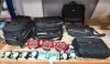 17 PIECE MIXED LOT CONTAINING 2 X DIGITAL CAMERA CARRIER BAG FOR ( OLYMPUS E-420 ) / 3 X VARIOUS LAPTOP BAGS / 3 X 5 METER 4 SOCKET EXTENSION WHEELS / 9 X VARIOUS HP PRINTER INK TO INCLUDE OFFICEJET 88XL / INVENT 88 ETC