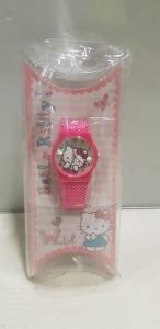 80 X HELLO KITTY PINK KIDS WATCHES