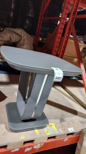 1 X LAZZARO LAMP TABLE IN GRAPHITE GREY ( 50 X 50 X 50 CM ) ( PLEASE NOTE THIS IS CUSTMER RETURN )