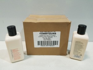 240 X BRAND NEW TOMMYGUNS JASMINE WILD NETTLE & SWEET ALMOND CONDITIONER 250ML QTY 6 IN ONE BOX 40 BOXES IN TOTAL.