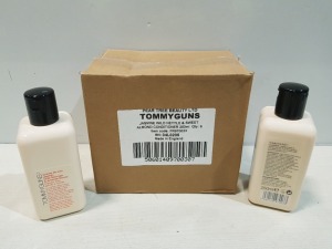 240 X BRAND NEW TOMMYGUNS JASMINE WILD NETTLE & SWEET ALMOND CONDITIONER 250ML QTY 6 IN ONE BOX 40 BOXES IN TOTAL.