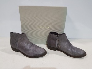 10 X PAIRS OF JIGSAW FAYE ANKLE BOOTS SIZE 38 IN MINK RETAIL PRICE £149 A PAIR - TOTAL £1490 (NOTE BOXES IN POOR CONDITION)