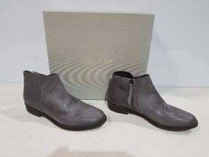 10 X PAIRS OF JIGSAW FAYE ANKLE BOOTS SIZE 38 IN MINK RETAIL PRICE £149 A PAIR - TOTAL £1490 (NOTE BOXES IN POOR CONDITION)