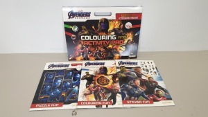 30 X BRAND NEW AVENGERS GIANT COLOURING PAD SET - IN 3 BOXES