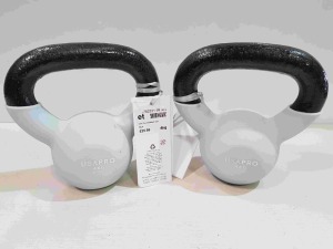 20 X BRAND NEW PAIRS OF 2 USA PRO KETTLEBELLS 4 KG