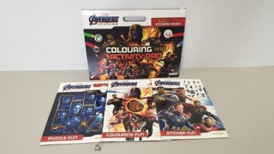30 X BRAND NEW AVENGERS GIANT COLOURING PAD SET - IN 3 BOXES