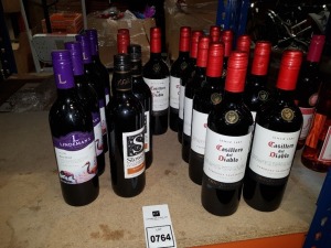 19 X BRAND NEW MIXED ALCOHOL LOT CONTAINING 11 CASILLERO DEL DIABLO WINE , 4 LINDERMAN'S BIN 50 SHIRAZ , 2 LINDEMAN'S BIN 45 CABERNET SAUVIGNON , 2 STOWELLS WINE TEMPRANILLO