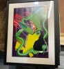 5 X CARTOON CHARACTER STYLE FRAMED GRAFITTI ARTWORK IE. TOUCAN 80S STYLE SIGNED, MO THE BARTENDER, 2 X GREEN SLIME & YELLOW HAIR, MILLHOUSE **COLLECTION FROM CROYDON BY 26TH JANUARY 2024 - NO PACKAGING SERVICE AVAILABLE**