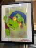 5 X CARTOON CHARACTER STYLE FRAMED GRAFITTI ARTWORK IE. TOUCAN 80S STYLE SIGNED, MO THE BARTENDER, 2 X GREEN SLIME & YELLOW HAIR, MILLHOUSE **COLLECTION FROM CROYDON BY 26TH JANUARY 2024 - NO PACKAGING SERVICE AVAILABLE** - 5