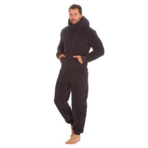 9 X BRAND NEW CARGO BAY PLUSH FLEECE HOODED ONESIES IN CHARCOAL SIZES IN 2M , 3L , 3XL 1 2XL RRP £39.99 TOTAL £359.91