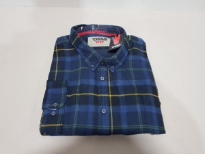 9 X BRAND NEW MEN'S HELSTON SHIRT'S CHECKED PATTERN SIZE XL , RRP £39.99 TOTAL £359.91