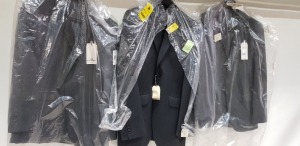 5 X BRAND NEW MIXED LOT JACKET/BLAZER LOT CONTAINING 3 X HOWIC IN CHARCOAL SIZE 36 £199 - 2 X BEN SHERMAN IN GREY SIZE 38 £200