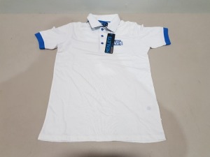 18 X BRAND NEW WHITE HENLEYS POLO TOPS IN SIZE XS - RRP-£299.80