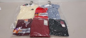 400+ BRAND NEW MIXED WINTERBOTTOM SCHOOL WEAR LOT CONTAINING CREW NECK SWEATSHIRT SIZE XXL IN NAVY , CARDIGAN SIZE 11/12 IN BLACK , GIRLS STITCH DOWN KNIFE PLEAT SKIRT SIZE W24/ L 20 IN BLACK , SPORT SHORT'S SIZE 44 IN BURGUNDY , ETC IN ONE LARGE BOX ON A