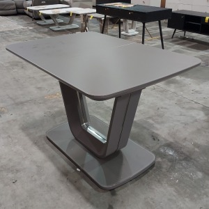 1 X BOXED LAZZARO EXT DINING TABLE IN GRAPHITE GREY SIZE 120/160 X 90 X 76CM - IN 3 BOXES PLEASE NOTE CUSTOMER RETURNS