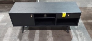 1 X BLACK TV UNIT SIZE 120X40X50CM PLEASE NOTE CUSTOMER RETURNS