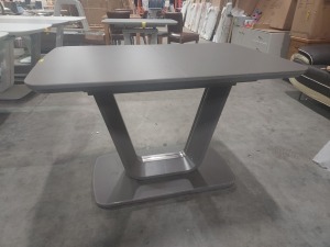 1X LAZZARO EXTENDABLE GRAPHITE GREY DINING TABLE 1200- 1600 MM PLEASE NOTE CUSTOMER RETURNS