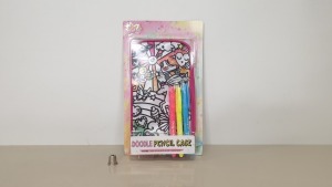 98 X BRAND NEW JUST MY STYLE DOODLE PENCIL CASES - IN 7 BOXES