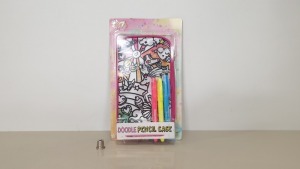 98 X BRAND NEW JUST MY STYLE DOODLE PENCIL CASES - IN 7 BOXES