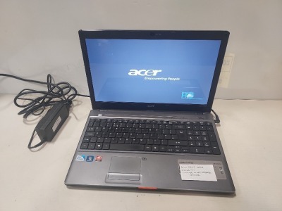 1 X ACER 5810 T LA PTIO - 320 GB HDD - WINDOWS 10 ( NOT ACTIVATED ) - WITH CHARGER (~ FULLY WIPED - O/S INTACT )