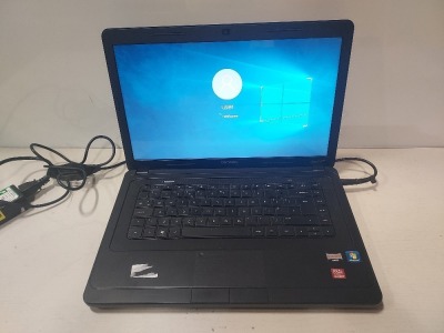 1 X COMPAQ CQ47 LAPTOP - AMD E-300 - WINDOWS 10 - WITH CHARGER ( FULLY WIPED - O/S INTACT )