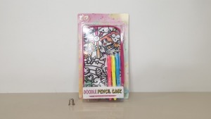 98 X BRAND NEW JUST MY STYLE DOODLE PENCIL CASES - IN 7 BOXES