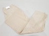 32 X BRAND NEW WOMEN'S AEROPOSTALE CHINO TROUSERS IN BEIGE SIZE 30R IN ONE BOX