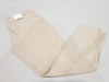 32 X BRAND NEW WOMEN'S AEROPOSTALE CHINO TROUSERS IN BEIGE SIZE 30R IN ONE BOX