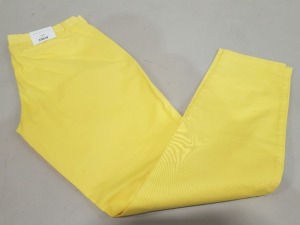 31 X BRAND NEW WOMEN'S AEROPOSTALE CHINO TROUSERS IN YELLOW SIZE 26R IN ONE BOX