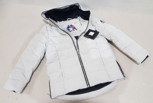 1 X BRAND NEW MOOSE KNUCKLERS CANADA PUFFER JACKET IN GREY SIZE 14 YEARS - £320 (RESEARCH SUGGESTS THAT MOOSE KNUCKLERS IS THE BRANDING OF MOOSE KNUCKLES KIDS)