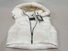 1 X BRAND NEW DUVETICA PUFFER GILET IN CREAM IN SIZE 42 -£540