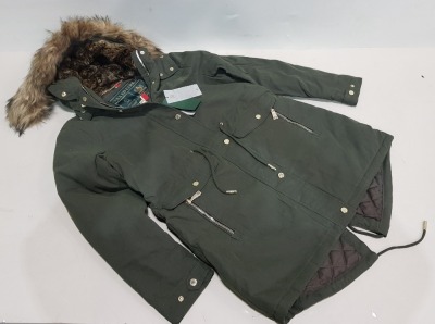 1 X BRAND NEW HOLLAND COOPER KHAKI PARKA COAT SIZE M - £349