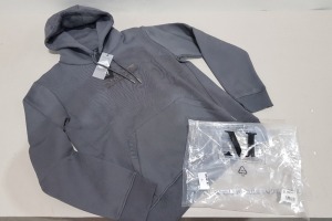 6 X BRAND NEW MALLET HOODIES IN GREY SIZE LARGE