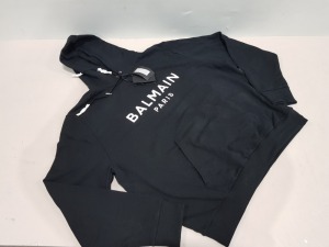 1 X BRAND NEW BALMAIN PARIS BLACK HOODIE IN SIZE 3XL - £775