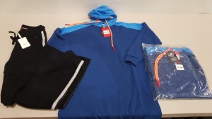 3 X BRAND NEW MIXED CLOTHING LOT TO INCLUDE 2X RED RUN OVERSIZES DRESS HOODIE ELECTRA BLUE SIZE M - £100 PP 1X TOMMY HILFIGER BLACK PANTS SIZE 46 £140